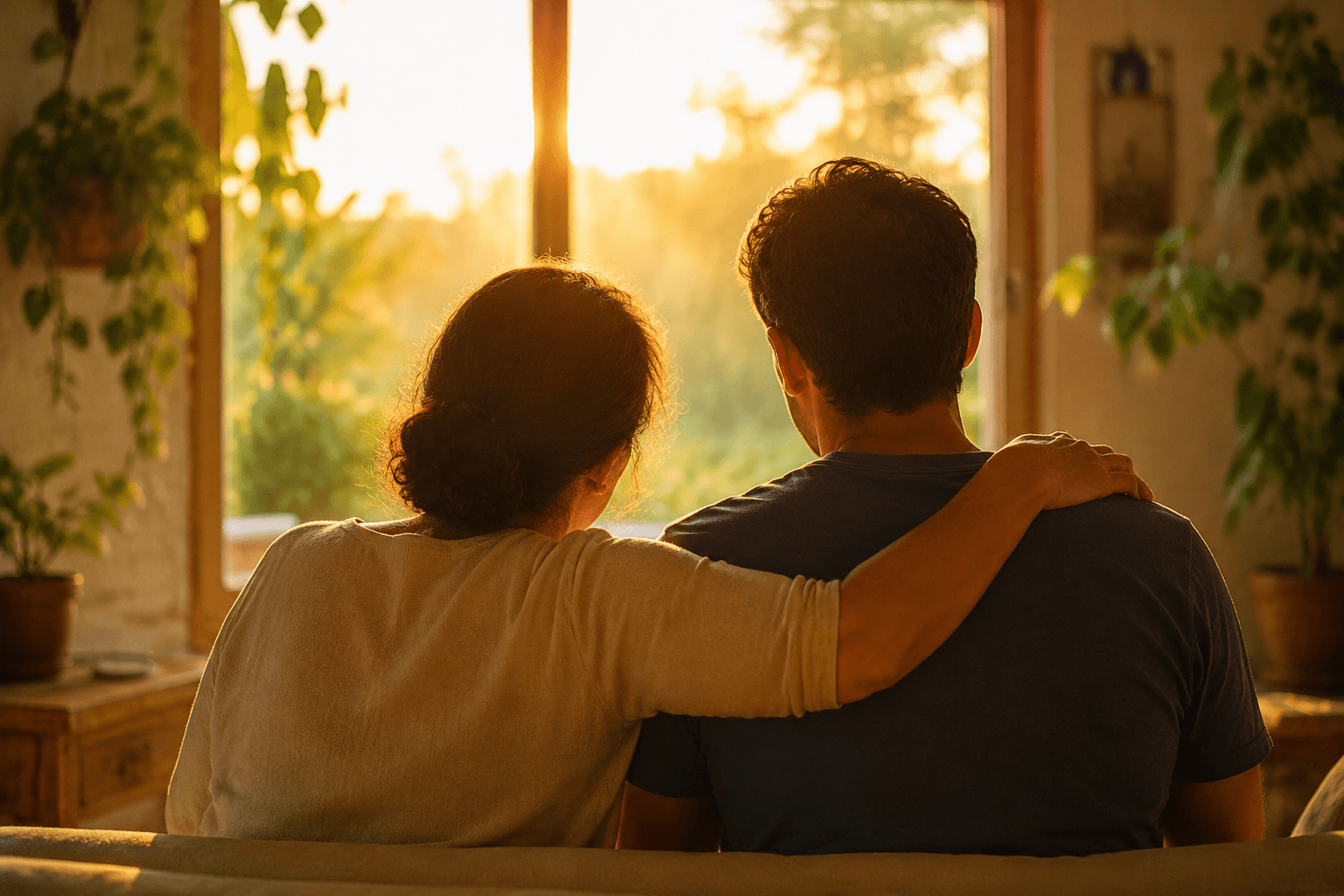 Família conversando sobre como ajudar um parente em crise